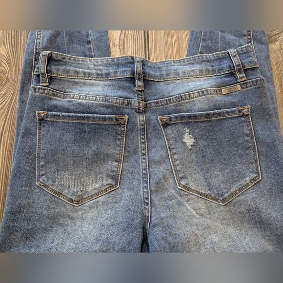 KanCan size 5/26 skinny jeans with button fly and unique tapered legs/seams - Picture 5 of 11